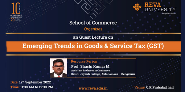 Guest Lecture on Emerging Trends in GST