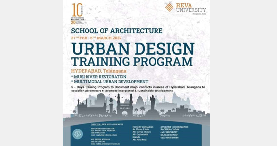 Visit to Hyderabad on Account of Urban Design Documentation Named Urban Stream Restoration.