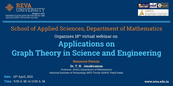 Activity Conducted: Virtual webinar on “Applications on Graph Theory in Science and Engineering”