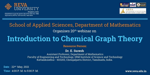 Activity Conducted: Virtual webinar on “Introduction to Chemical Graph Theory”