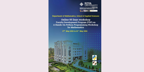 Five-Day Online WorkshopFaculty Development Program on “A Hands-On Python Programming Workshop for Mathematics”