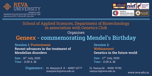 Geneex – Commemorating Mendel’s Birthday