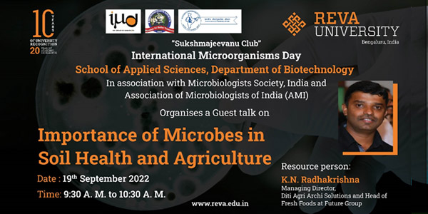 Guest talk on Importance of Microbes in Soil Health and Agriculture