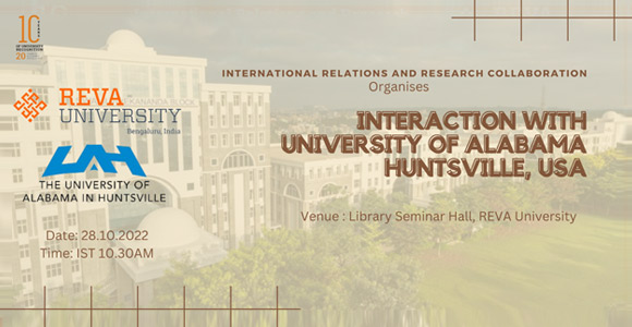 Interaction with University of Alabama Huntsville, USA