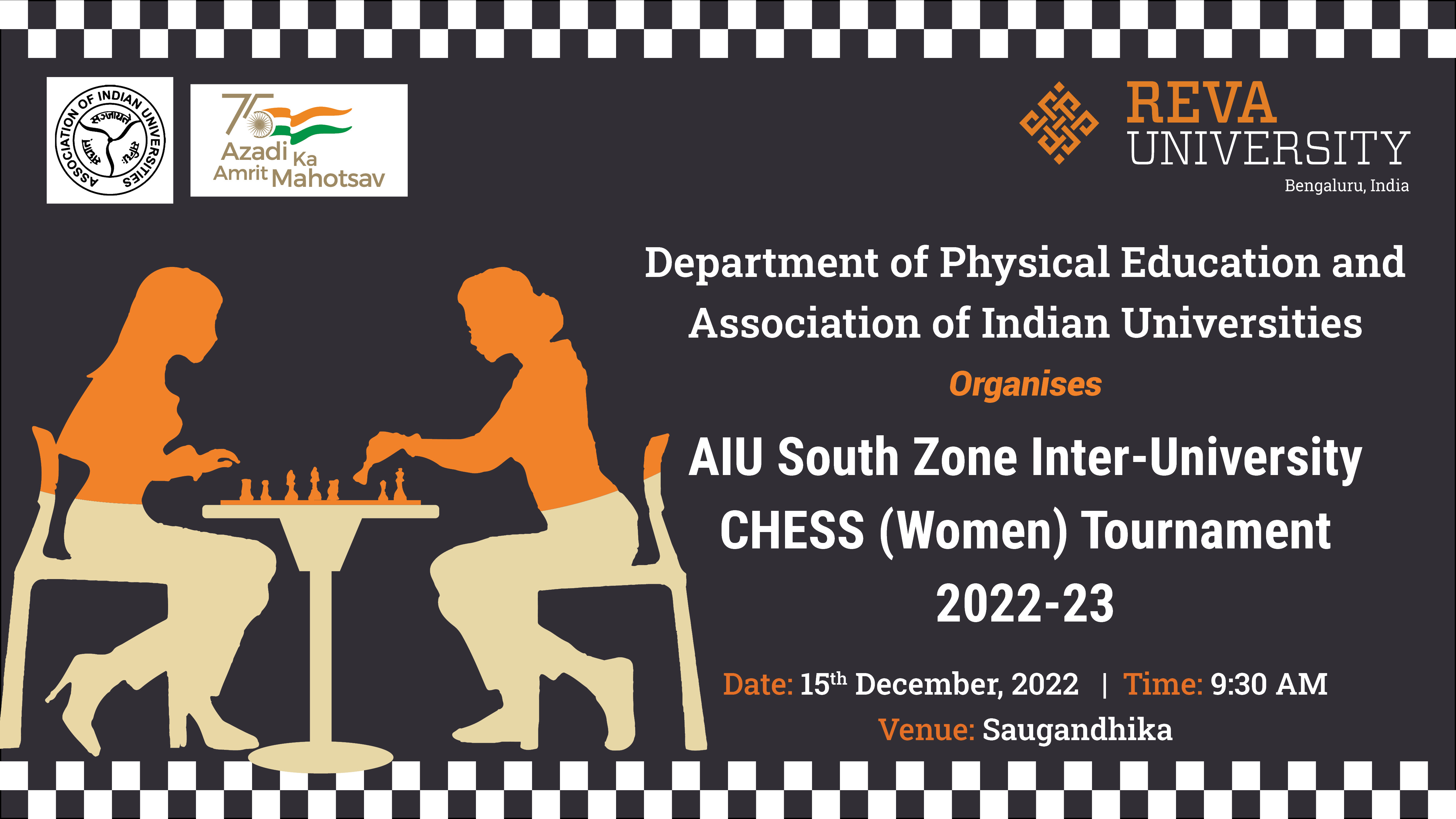 AIU South Zone Inter University Chess(Women) Tournament 2022