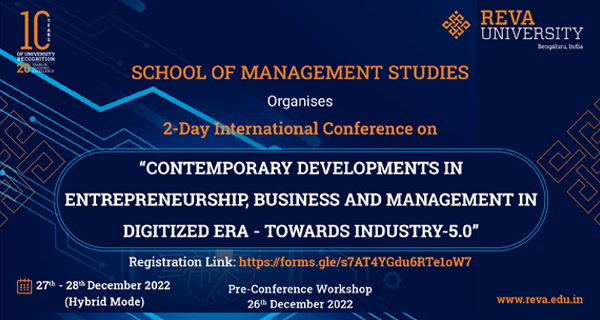 2 Days International Conference on Contemporary Development in Entrepreneurship, Business and Management Digitized ERA - Towards Industry-5.0
