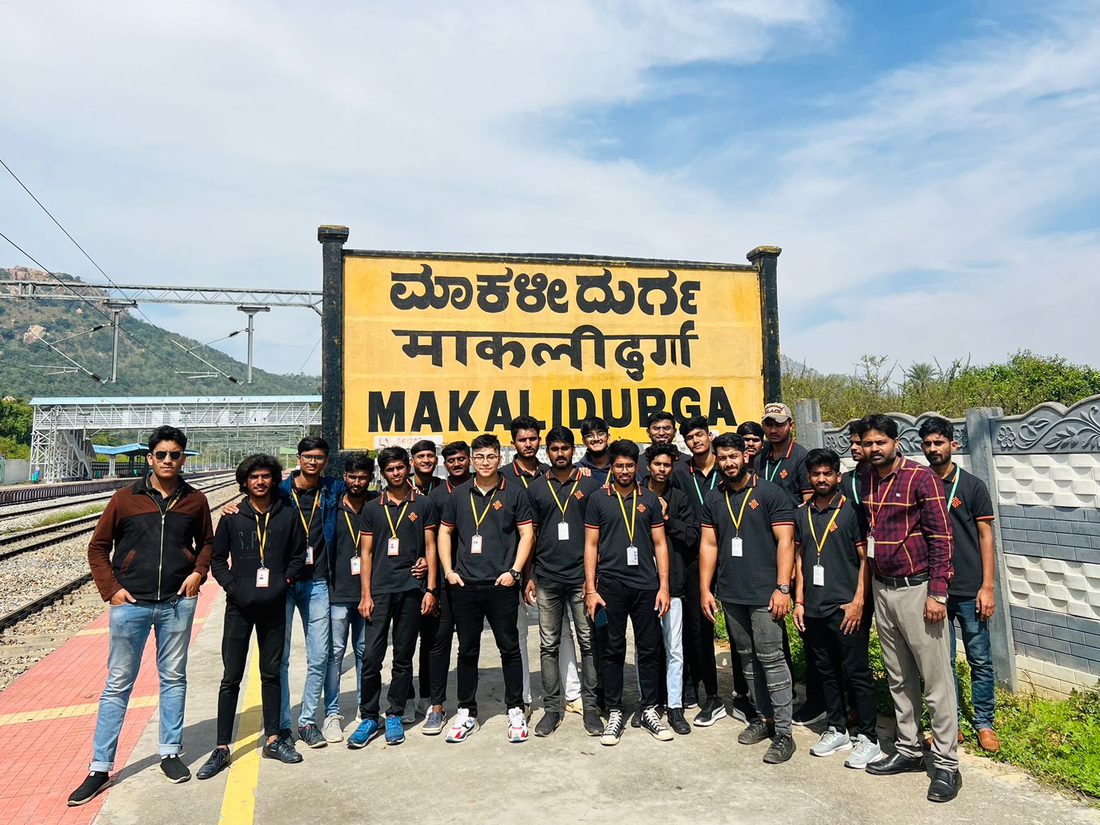 Visit to Makalidurga Railway station and Sir M V check dam