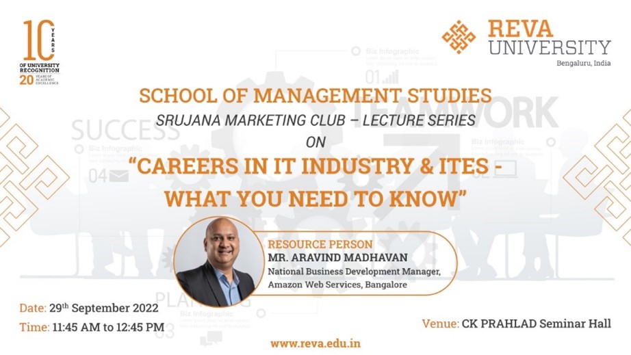 Lecture series on “Careers in IT industry & ITES - what you need to know”