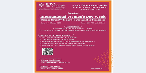 International Women’s Day Week