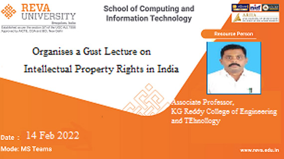 Guest Lecture on Intellectual Property Rights in India