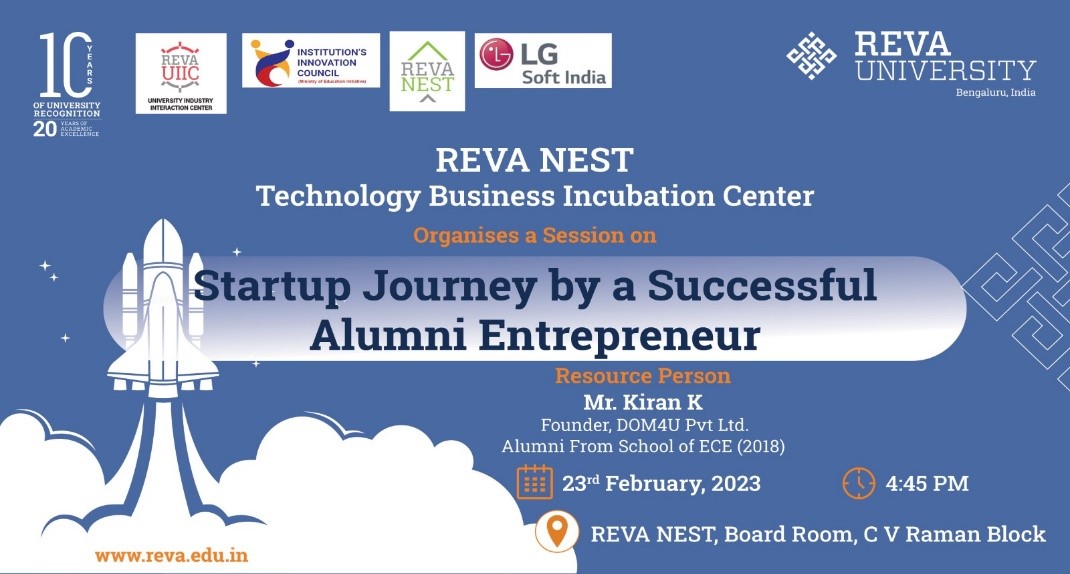 Session on Startup Journey by a Successful Alumni Entrepreneur