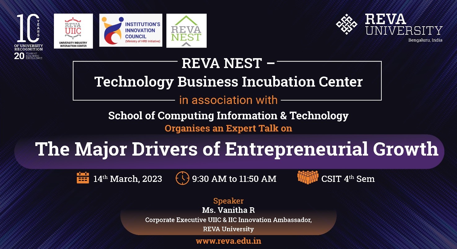 Expert Talk on The major drivers of Entrepreneurial Growth
