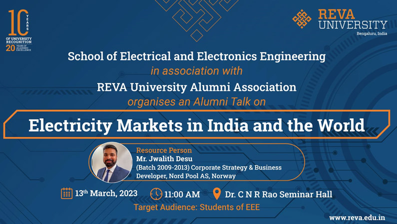 Alumni Talk on Electricity Markets in India and the World