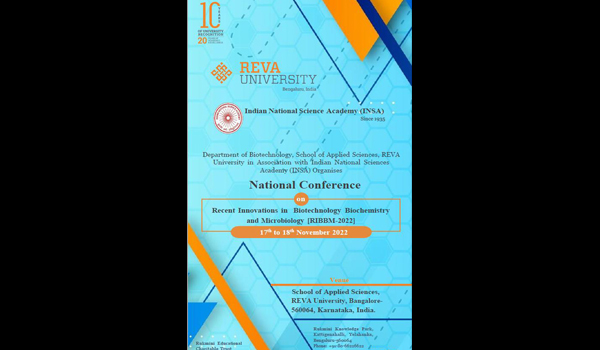 National Conference On “Recent Innovations In Biotechnology, Biochemistry And Microbiology – Ribbm-2022”