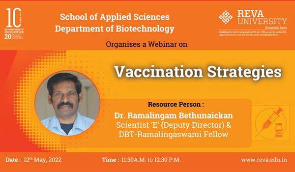Webinar on “Vaccination Strategies”