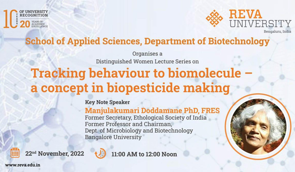 Women Lecture Series On Tracking Behaviour Of Biomolecule
