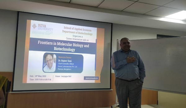 Career Orientation Talk On frontiers In Molecular Biology & Biotechnology