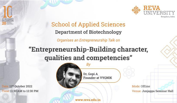 Entrepreneurship Talk On Entrepreneurship-building Character, Qualities And Competencies