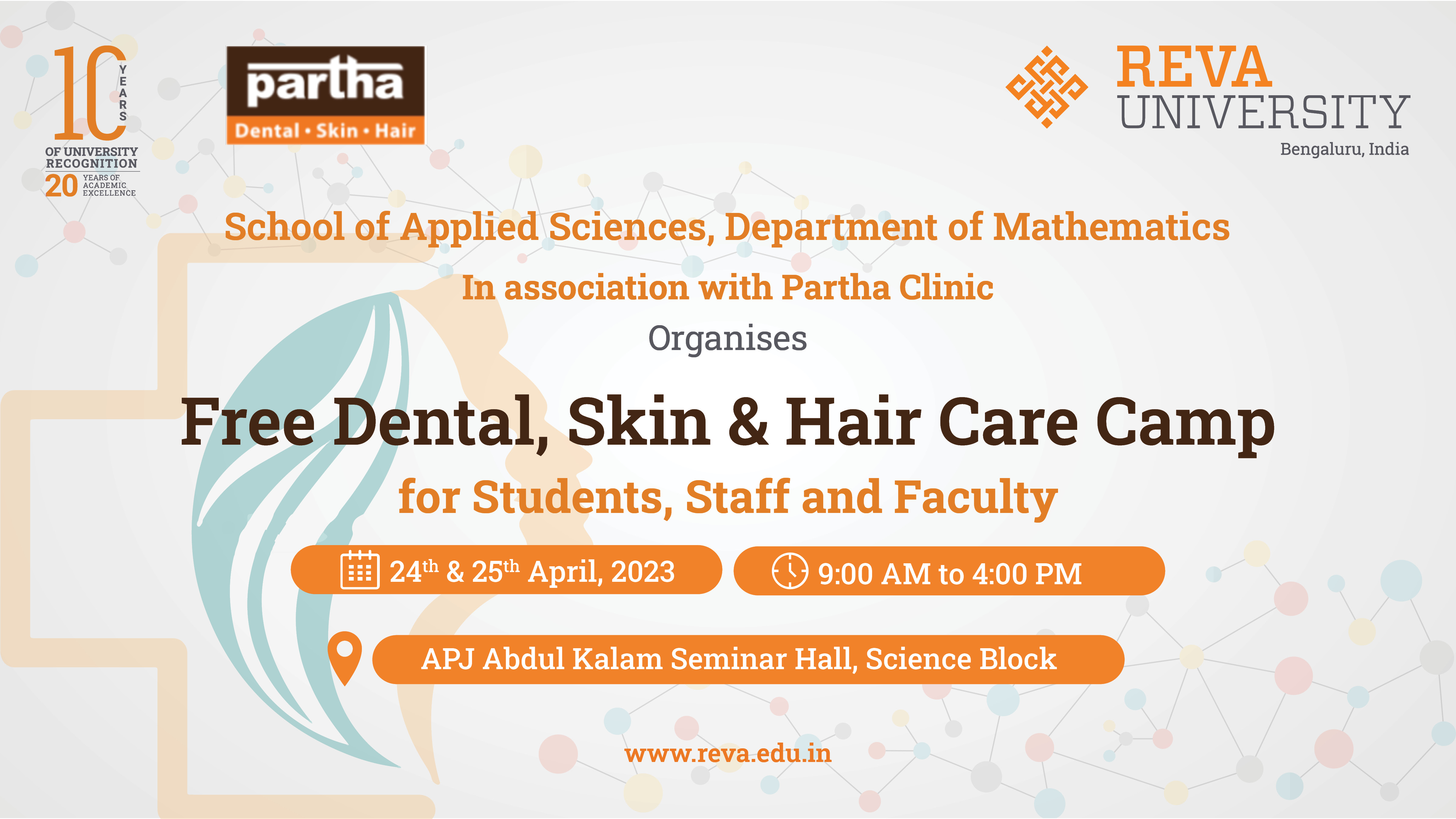 Free Dental, Skin and Hair Care Camp