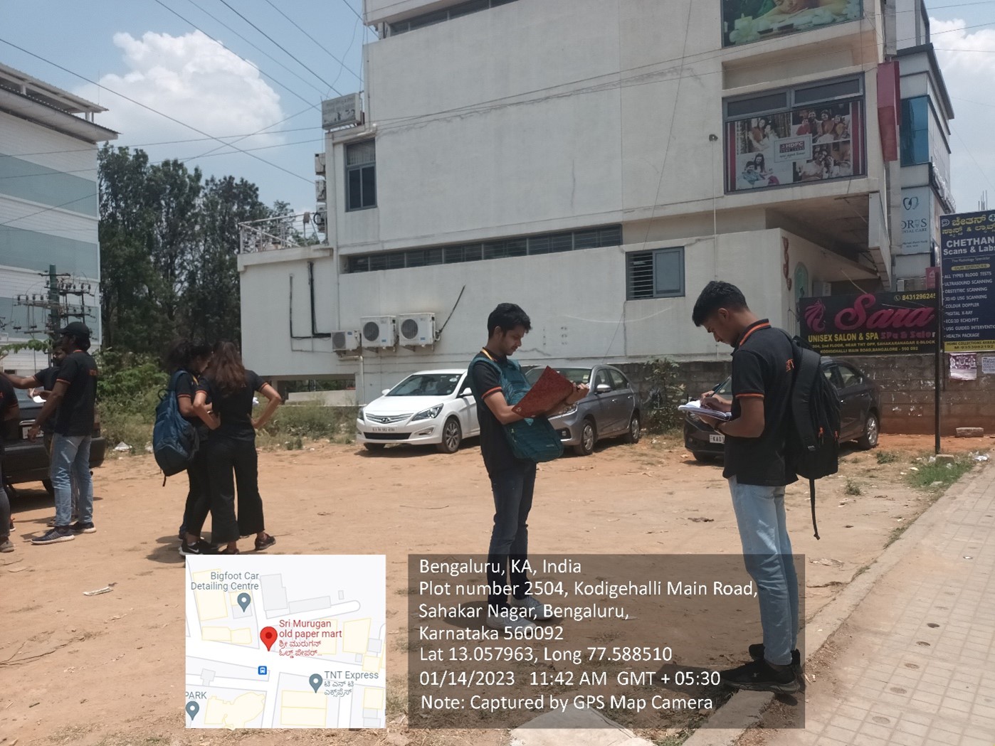 SITE VISIT TO SAHAKAR NAGAR FOR ZOSTEL/BACKPACKER  HOSTEL DESIGN