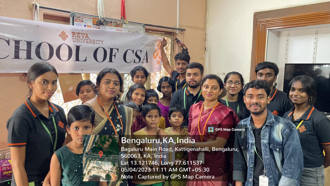School of CSA visited Orphanage Place called Kritagyata Trust, Bengaluru