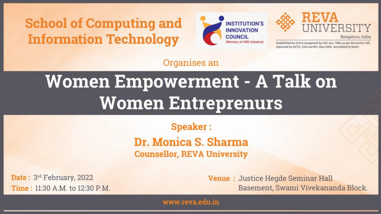 Women Empowerment – Talk on Women Entrepreneurs