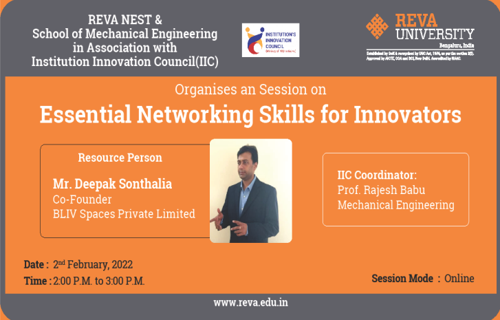 Session on Essential Networking skills for innovators