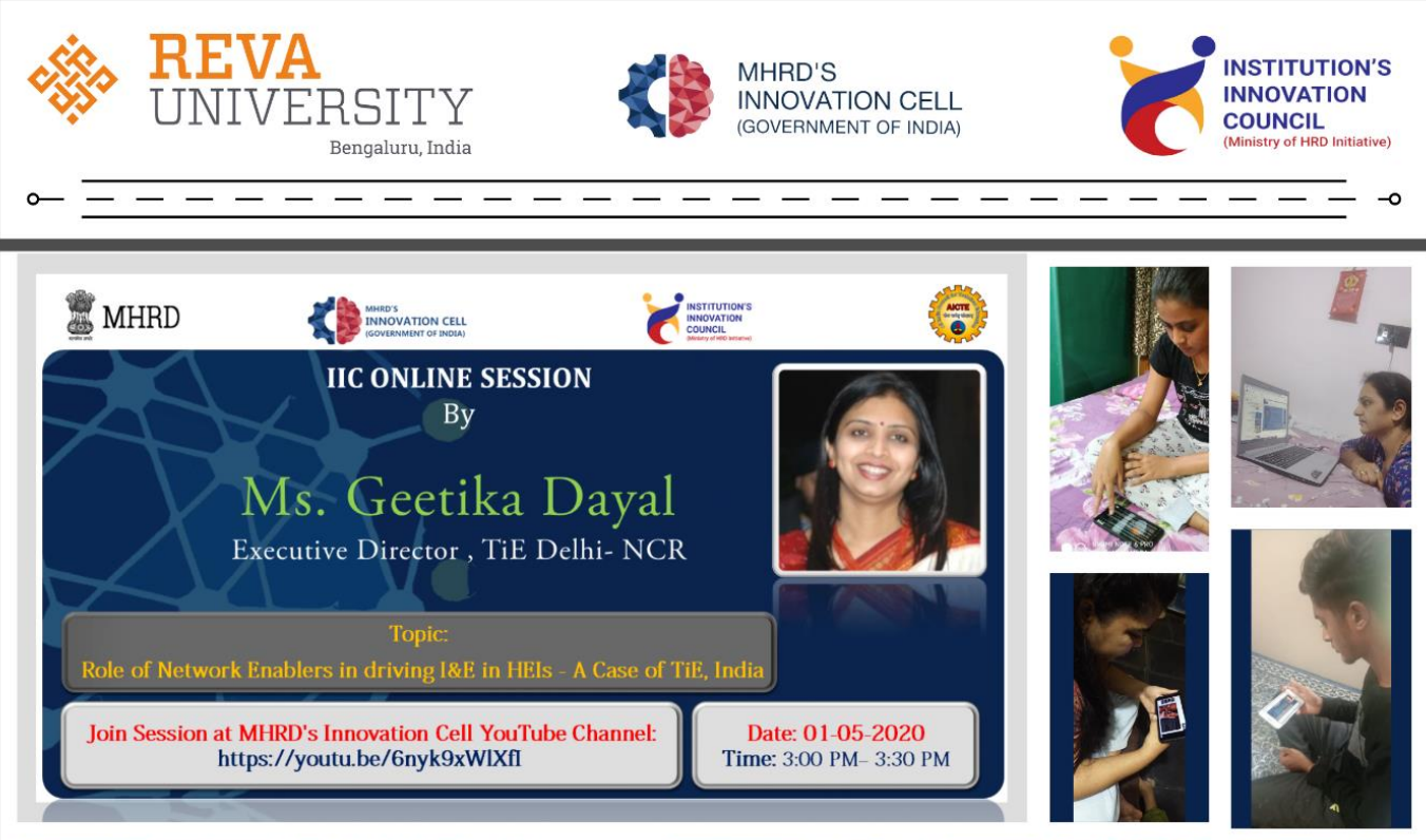Report on IIC Webinar session Series with Ms. Geetika Dayal