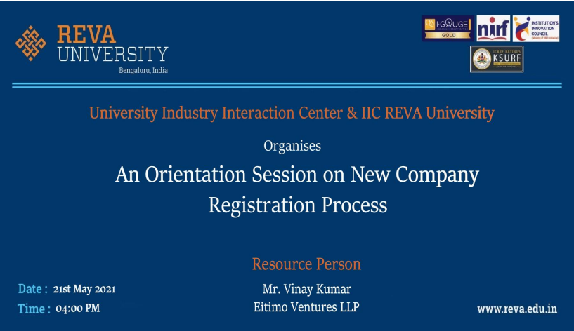 Session on Company registration in India- Overview & Procedures