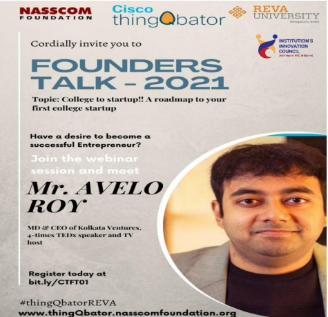 Founders Talk-2021, College to startup!! A roadmap to your first college startup