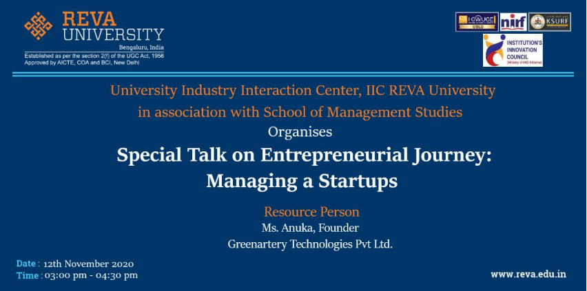 Entrepreneurial Journey: Managing a Start-up