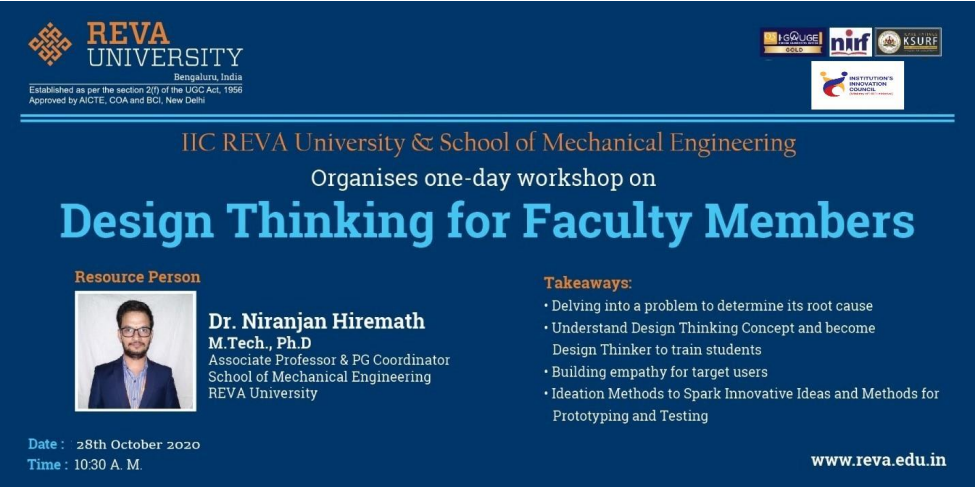 One Day Workshop on Design Thinking for Faculty Members