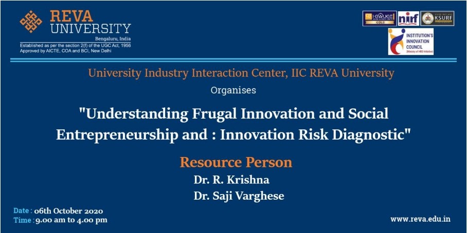 Understanding Frugal Innovation and Social  Entrepreneurship and : Innovation Risk Diagnostic