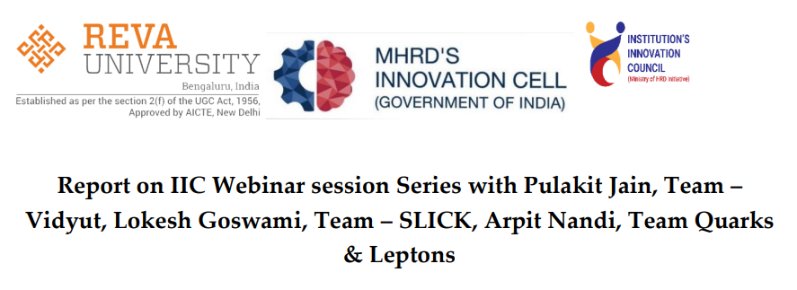 IIC Webinar session Series with Pulakit Jain