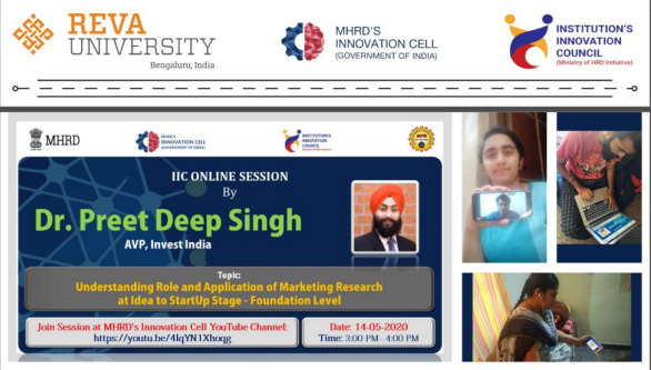 IIC Webinar session Series with Dr. Preet Deep Singh-14th May 2020