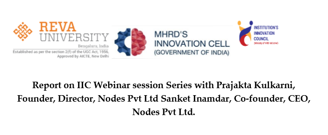 Report on IIC Webinar session Series with Prajakta Kulkarni