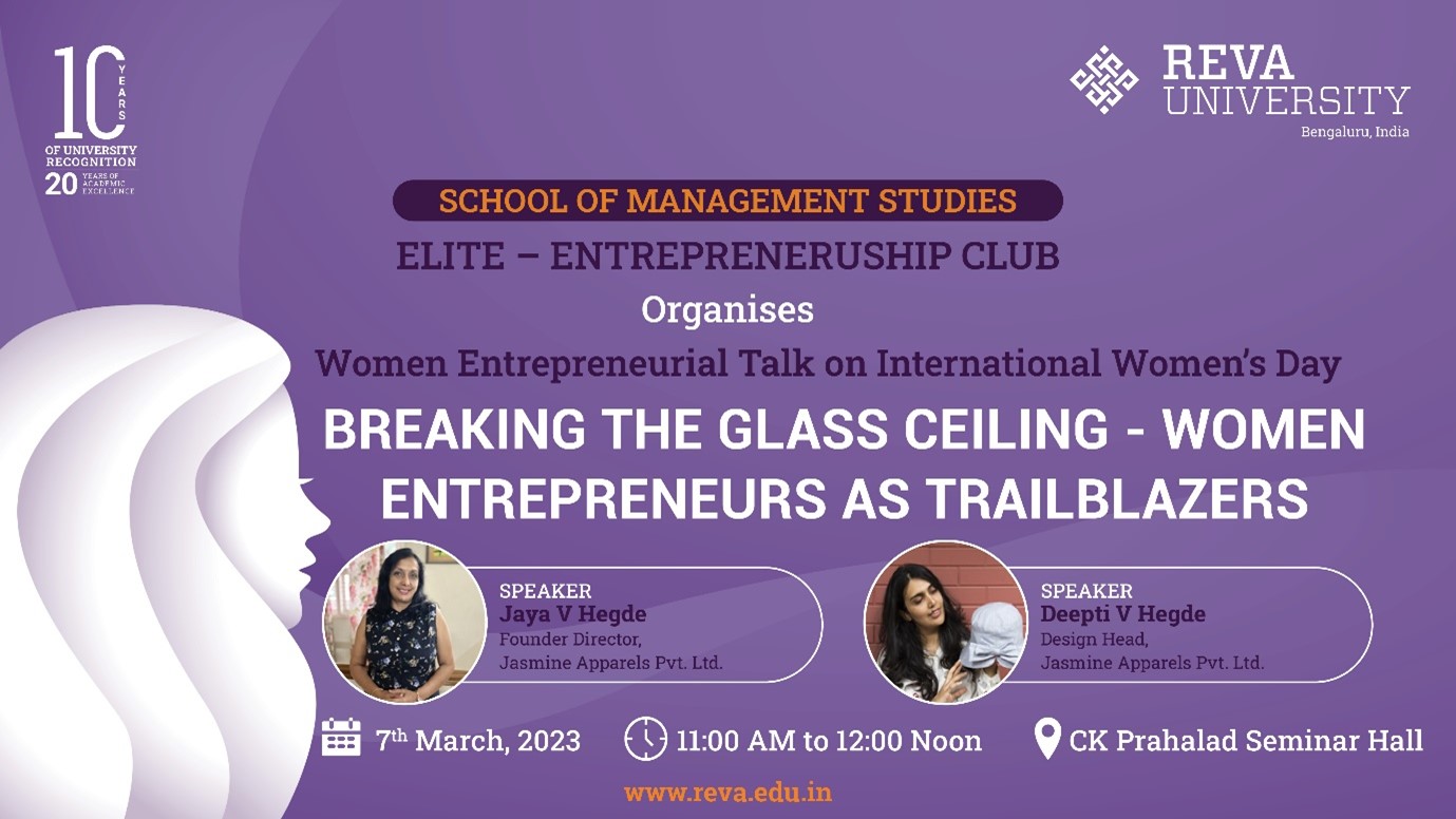 Breaking the Glass Ceiling - Women Entrepreneurs as the trailblazer