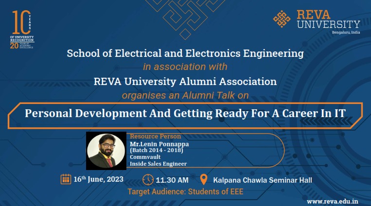Alumni Talk on Personal Development and Getting Ready for a Career in IT