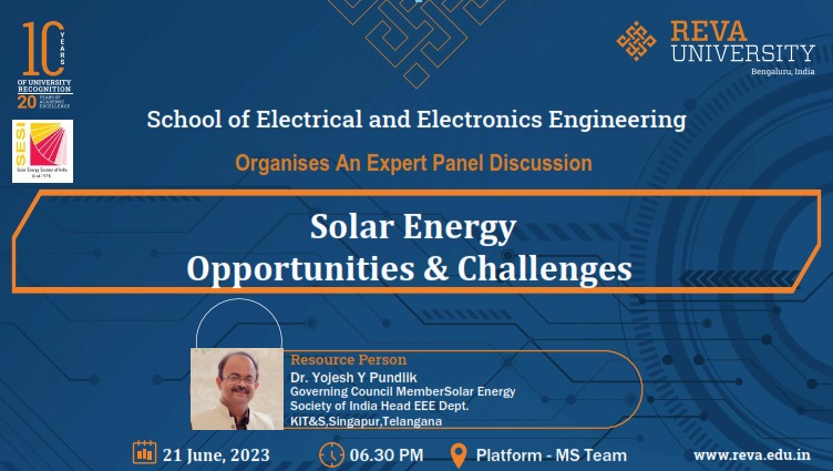 Expert discussion on the opportunities and challenges in solar energy