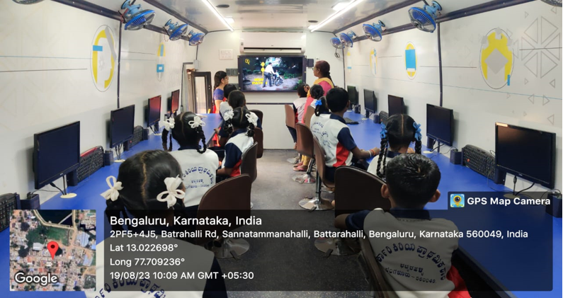 Education on Wheels - Government Primary School, Bhattarahalli