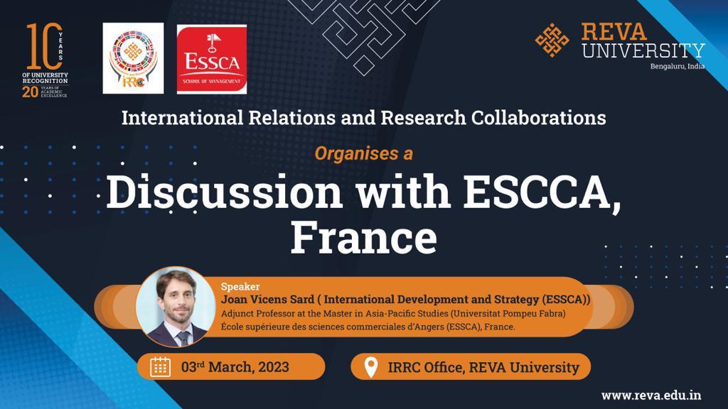 Discussion with ESCCA, France