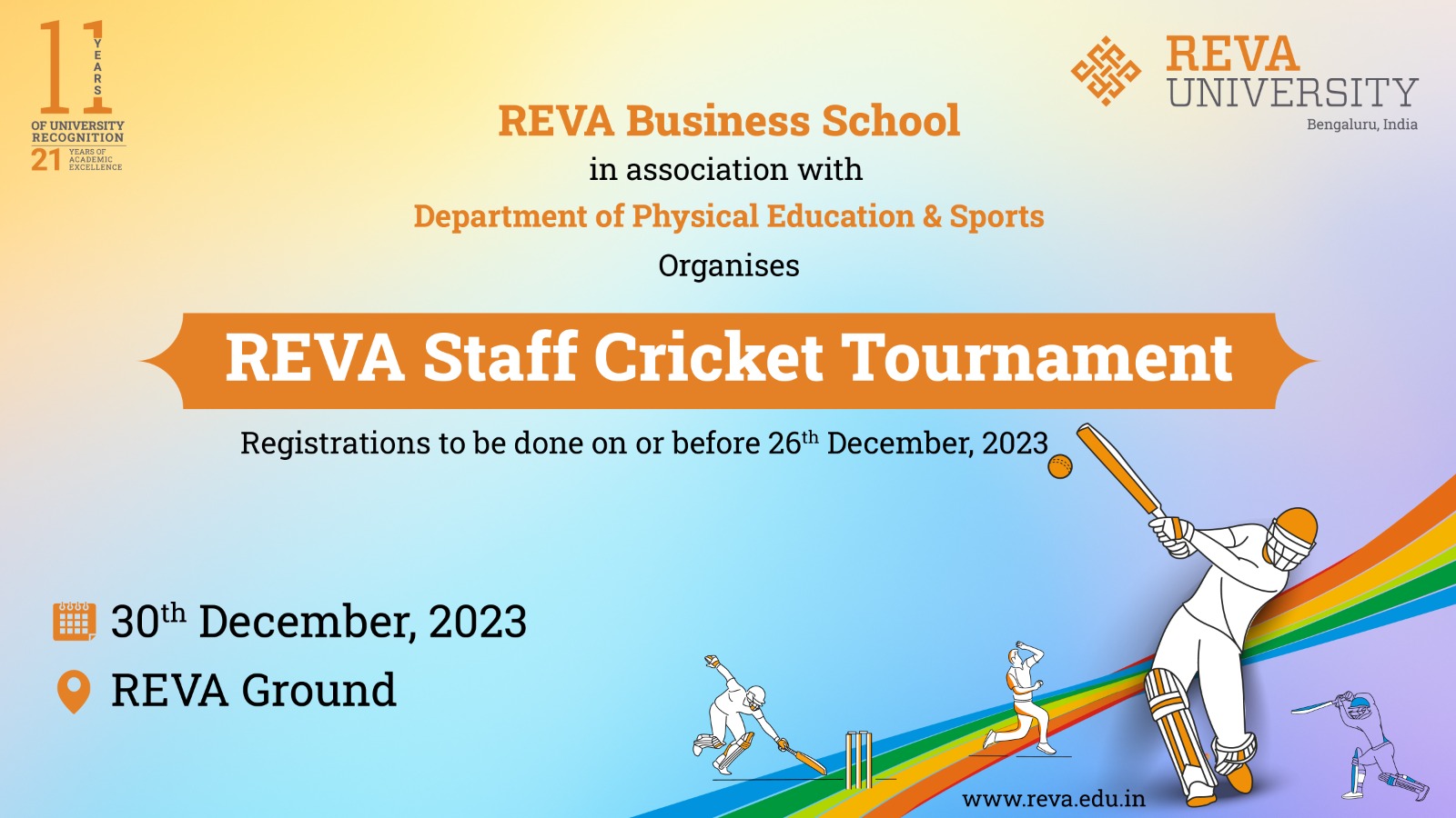 REVA Staff Cricket Tournament 2023