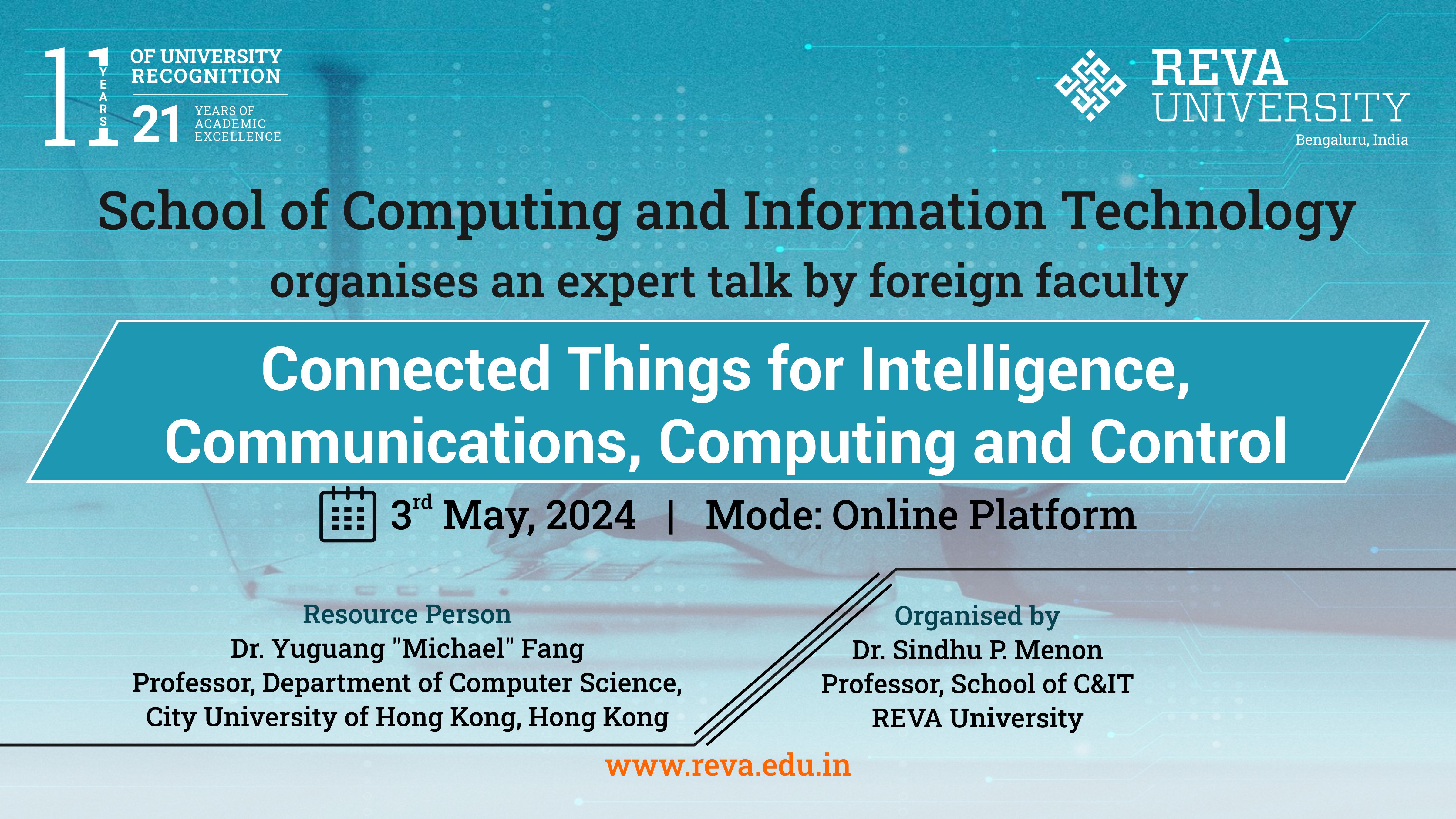 Connected Things for Intelligence, Communications, Computing and Control