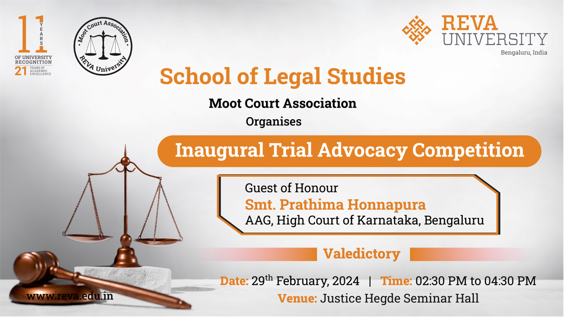 INAUGURAL TRIAL ADVOCACY COMPETITION