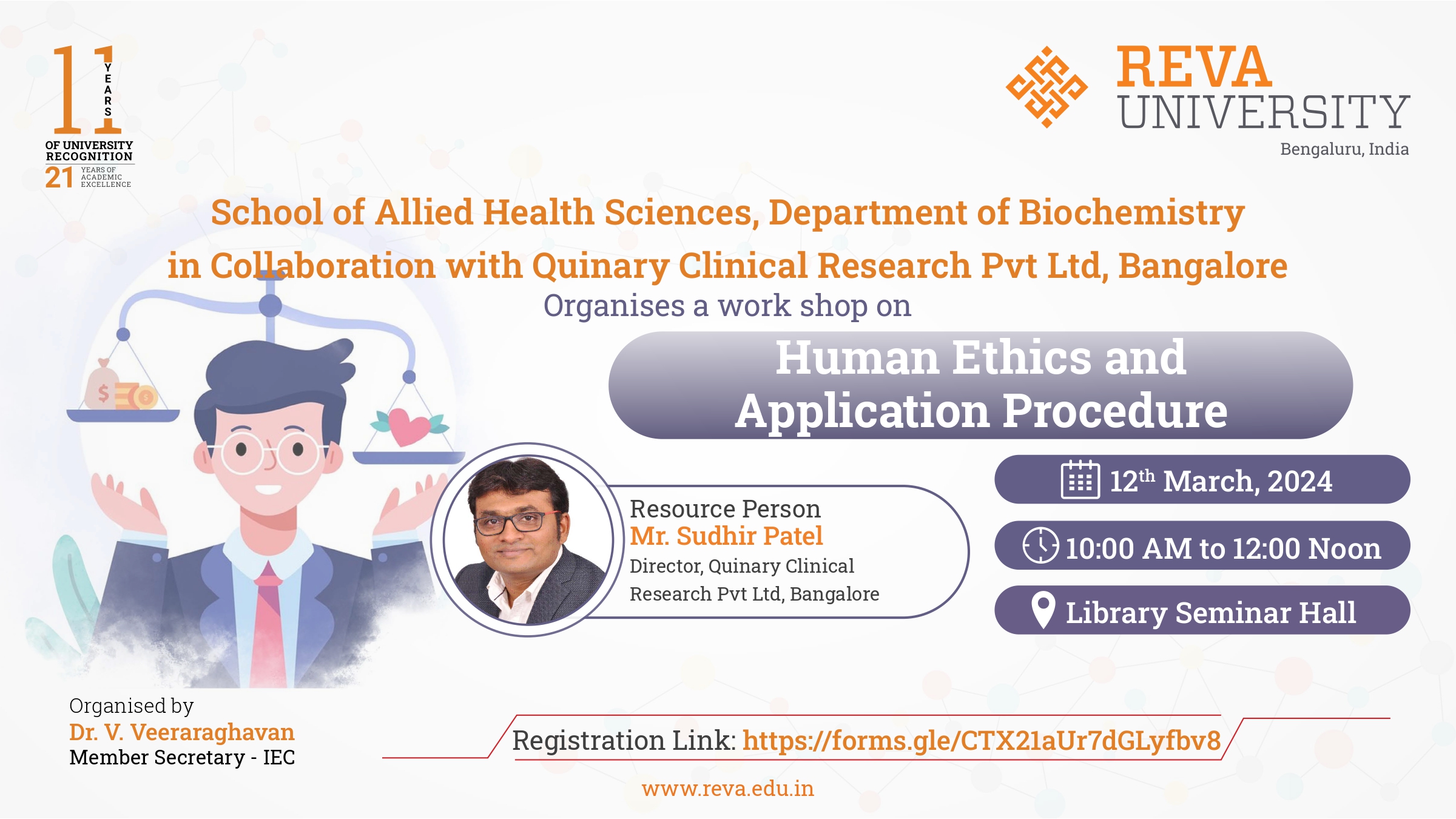 Workshop on “Human Ethics and Application Procedure”