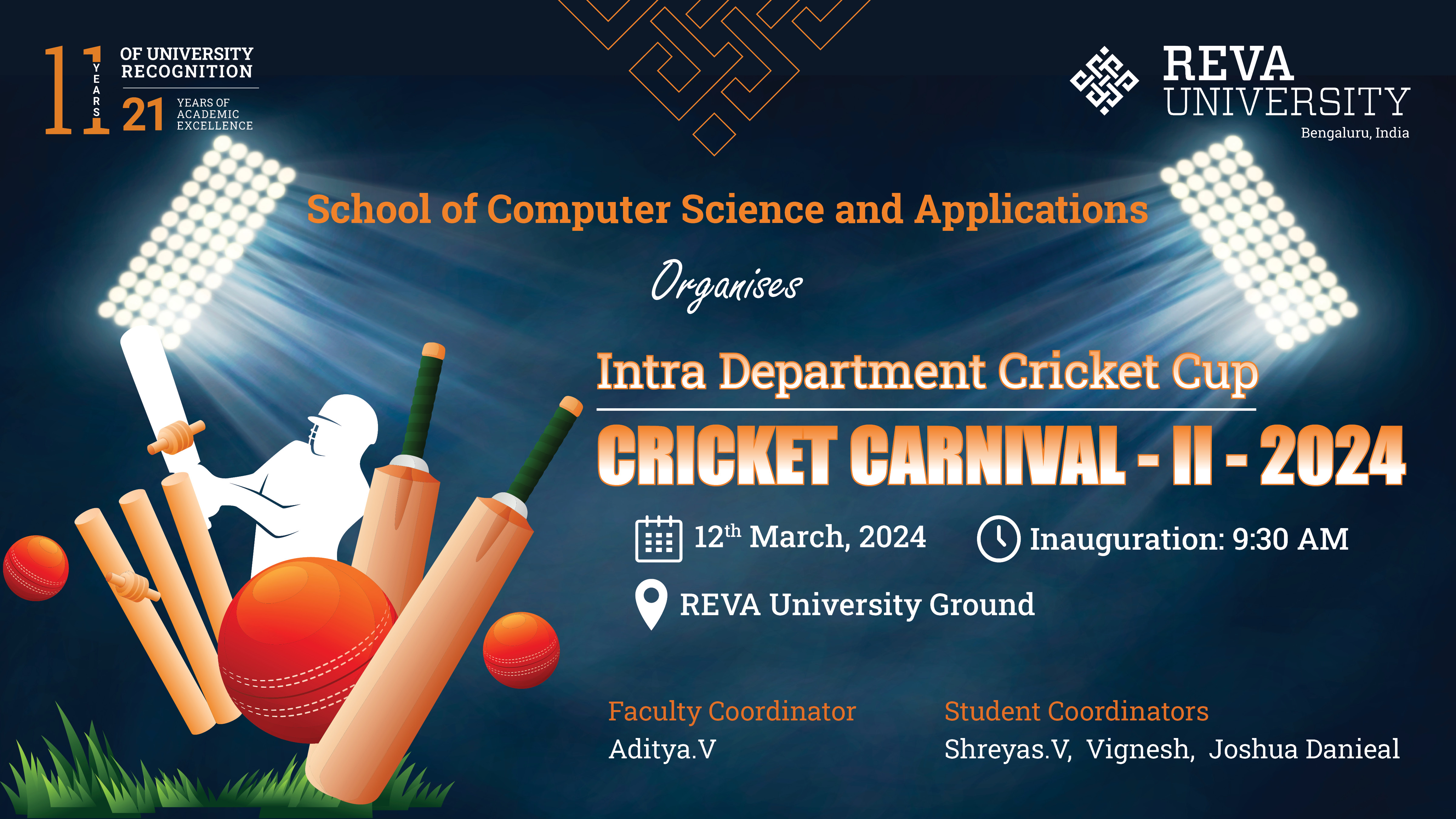 Intra-Department Cricket Cup - Cricket Carnival II - 2024