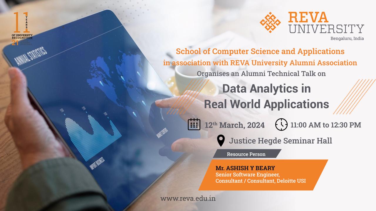 Data Analytics in Real World Applications