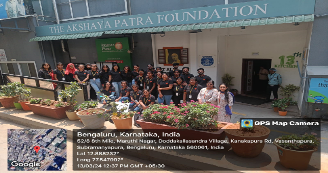 Industrial Visit to AKSHAYA PATRA – Unlimited Food for Education