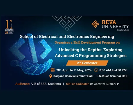 School of  EEE Organized Skill Development Program on Advanced C Programming Strategies