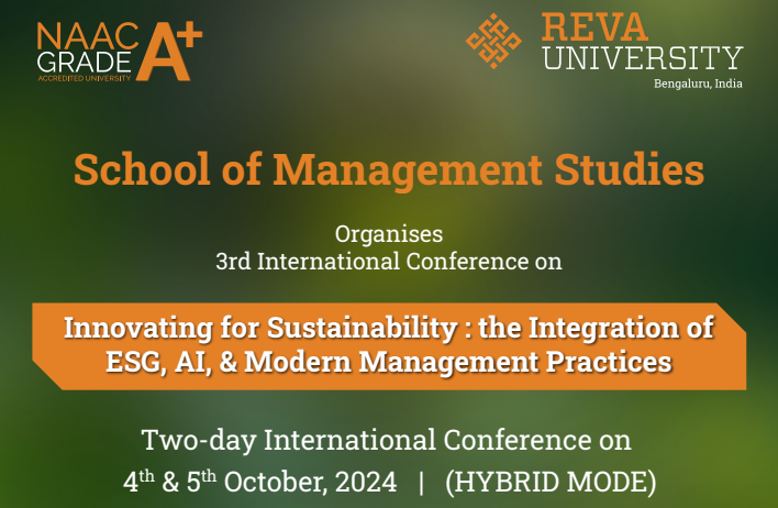 3rd International Conference on Innovating for Sustainability: the Integration of ESG, AI & Modern Management Practices